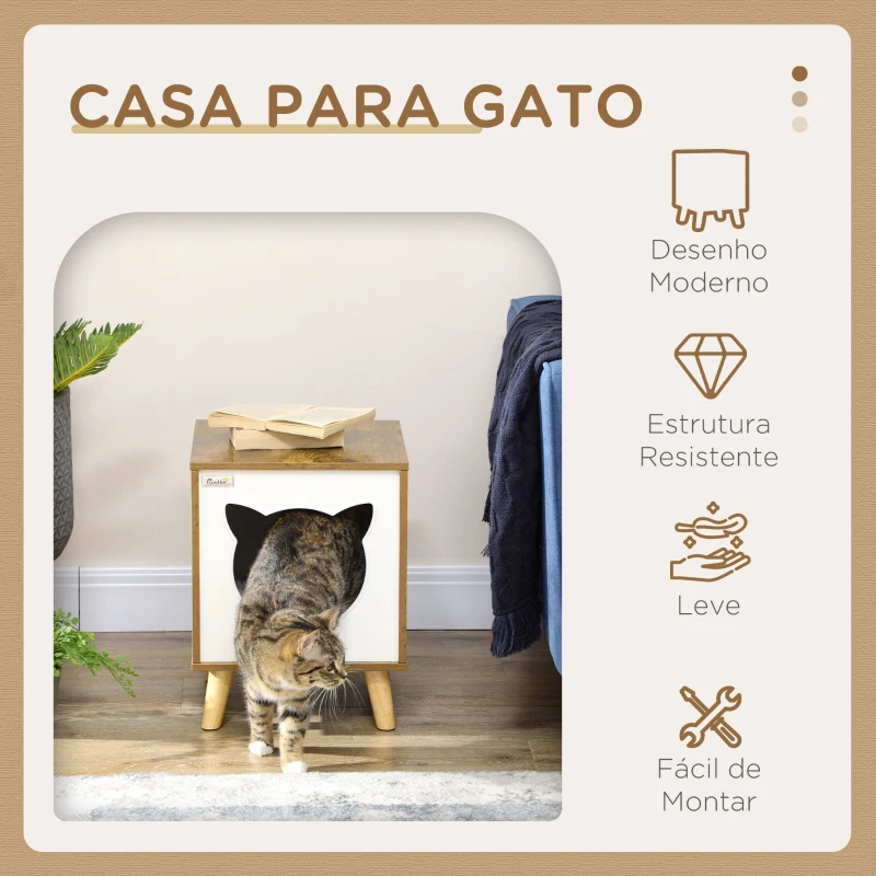 Casa, Cama para Gatos, de madeira