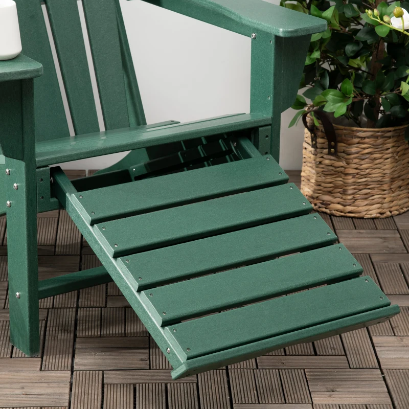 Cadeira Adirondack Polietileno de Alta Densidade na cor verde