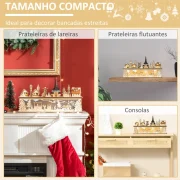 Aldeia de Natal com 10 Luzes Cena Natalícia Iluminada Decoração de Natal