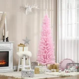 Árvore de Natal artificial em rosa