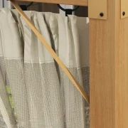 Pérgola de jardim teto retrátil e mosquiteiros, em alumínio