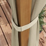 Pérgola de jardim teto retrátil e mosquiteiros, em alumínio