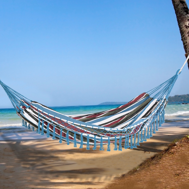 Cama de Rede Portátil em Algodão