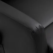 Sofá poltrona preto 2 em 1: poltrona reclinável 145º e de elevação para pessoas