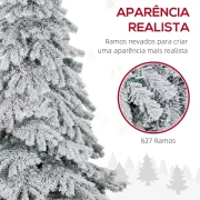 Árvore de Natal 1,80mt c/ Neve Artificial