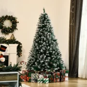Árvore de Natal Artificial com Pinhas e Neve, verde