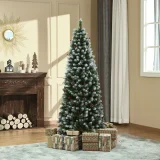Árvore de Natal Nevada, 1,80 mt, 618 Ramos, 34 Bagas, 30 Pinhas