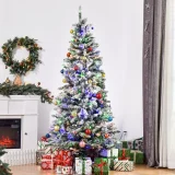 Árvore de Natal Nevada 2,10 mt com 250 Luzes LED
