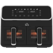 Fritadeira Air Fryer sem Óleo, 8 Litros, 2700W 2 Cestos Independentes