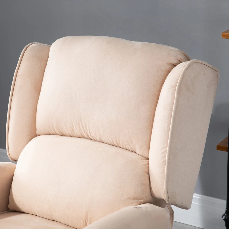 Sofá Individual Massagem Poltrona Relax Reclinável Bege
